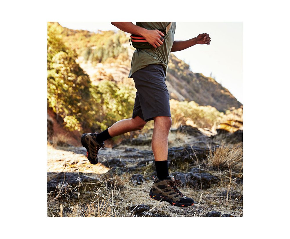 Merrell Vandrestøvler Herre - Moab 2 Mid Ventilator - Olivengrøn - QGT754213